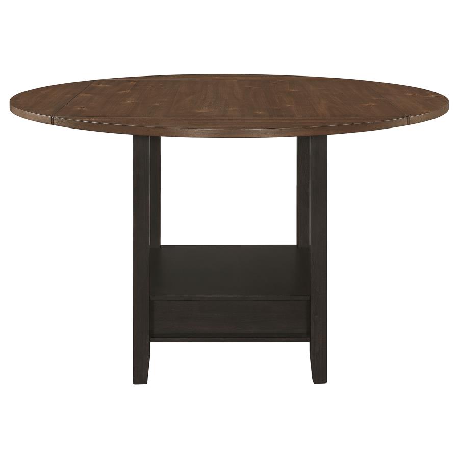 (image for) Sanford 60-inch Extension Leaf Counter Dining Table Espresso