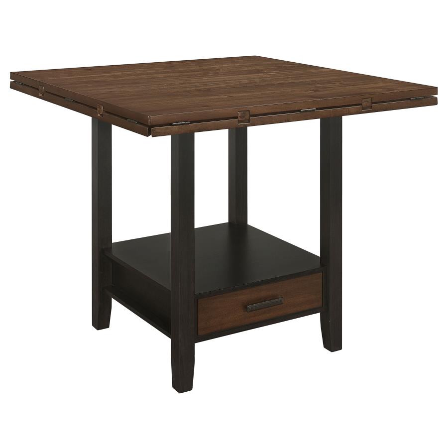 (image for) Sanford 60-inch Extension Leaf Counter Dining Table Espresso