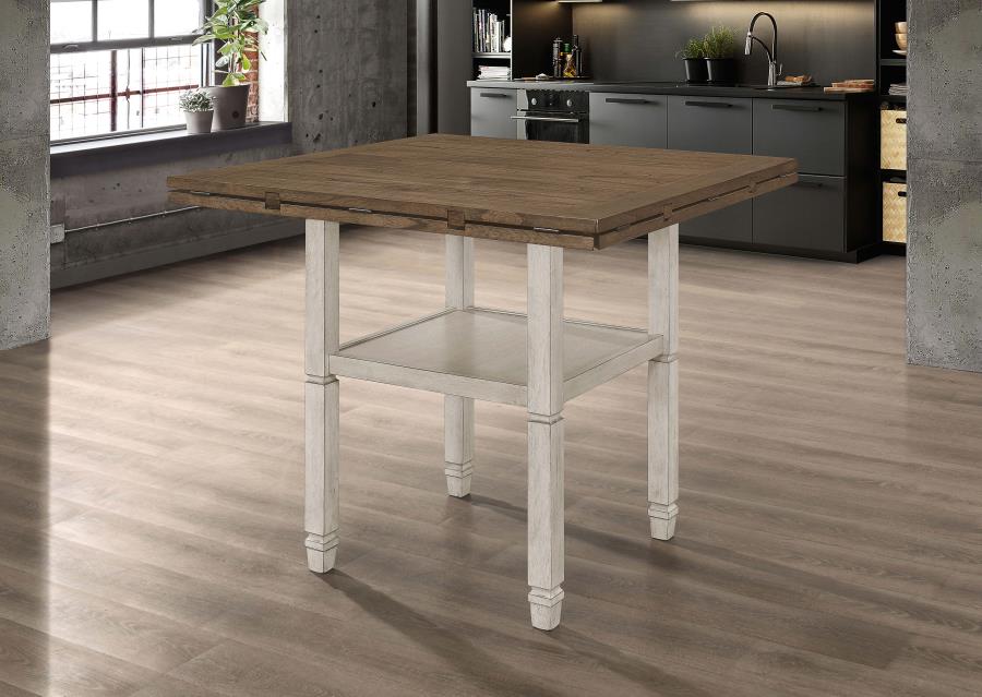 (image for) Sarasota 60-inch Extension Counter Dining Table Rustic Cream