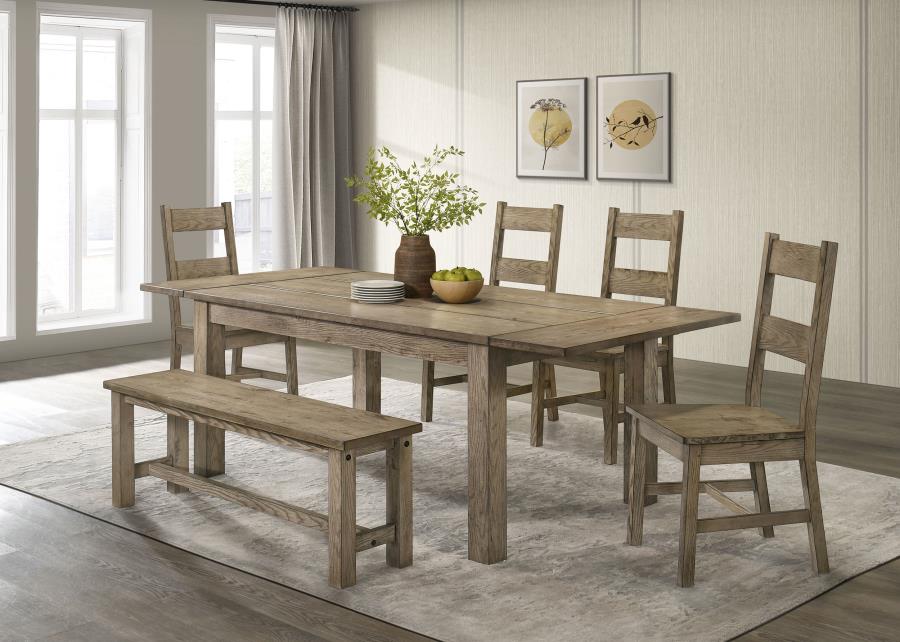 (image for) Cardova 6-piece Extension Table Dining Set Vineyard Oak