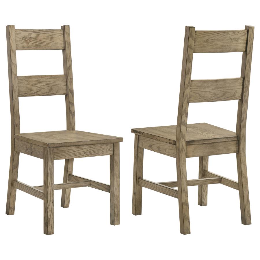 (image for) Cardova Solid Wood Dining Side Chair Vineyard Oak (Set of 2)