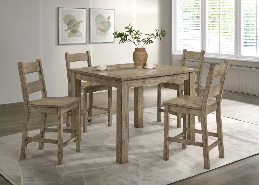 (image for) Cardova 5-piece Counter Height Dining Table Set Vineyard Oak