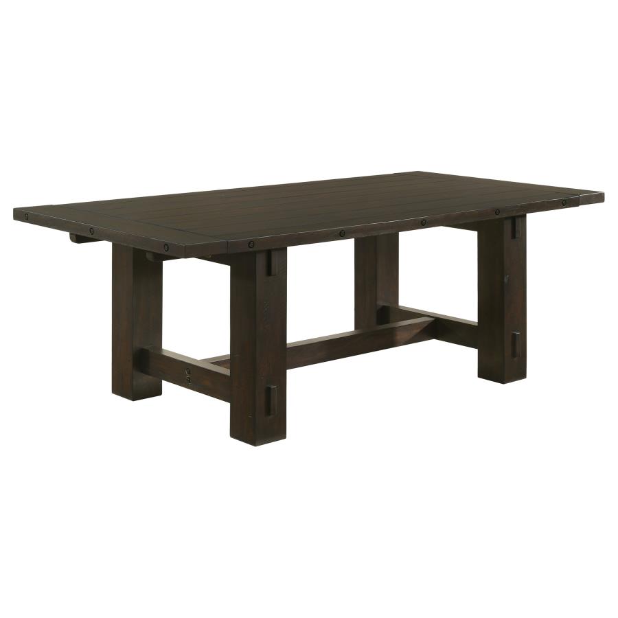 (image for) Calandra 121-inch Extension Leaf Dining Table Vintage Java