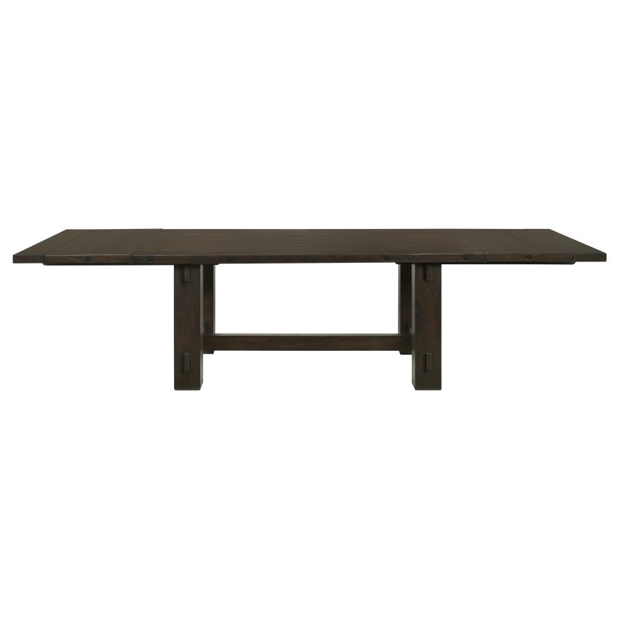 (image for) Calandra 121-inch Extension Leaf Dining Table Vintage Java