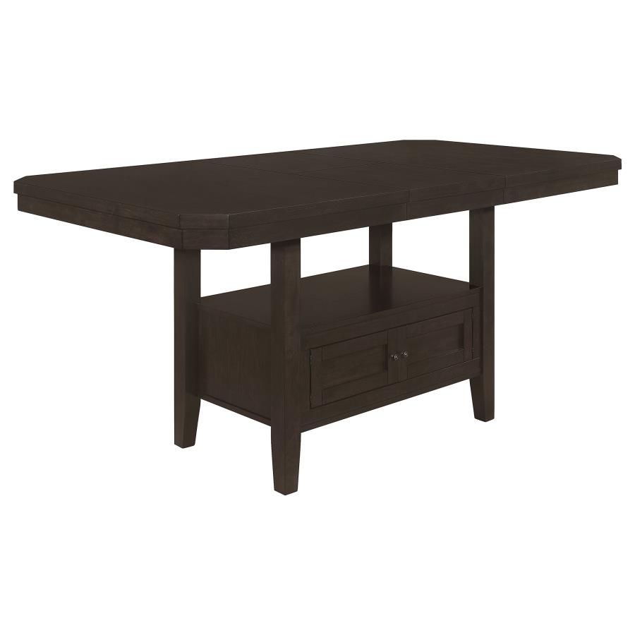 (image for) Prentiss 78-inch Extension Counter Dining Table Cappuccino - Click Image to Close