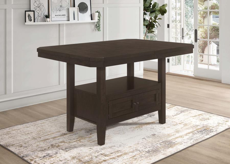 (image for) Prentiss 78-inch Extension Counter Dining Table Cappuccino