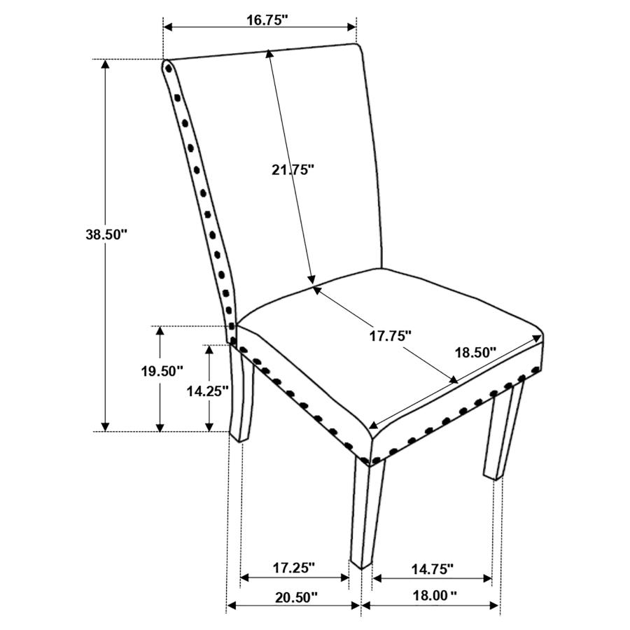 (image for) Ralland Upholstered Dining Side Chair Beige (Set of 2)