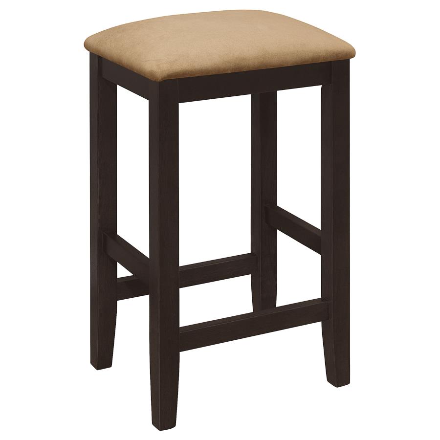 (image for) Gabriel Backless Counter Stool Cappuccino (Set of 4)