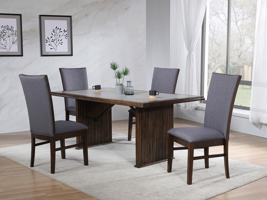 (image for) Sherwood 5-piece Rectangular Dining Table Set Brown