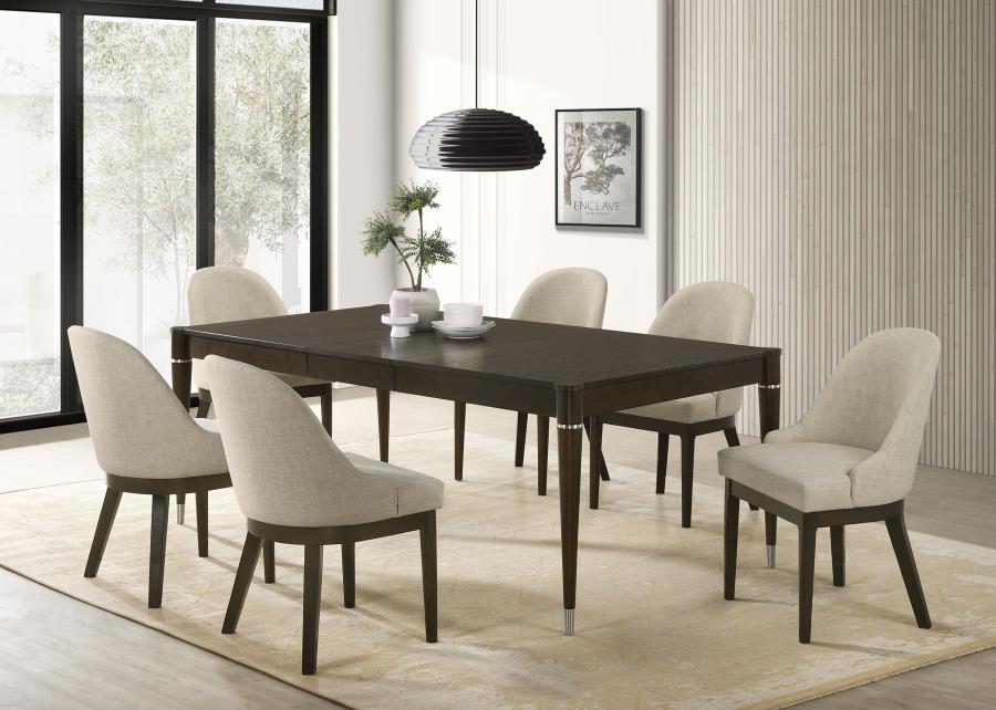 (image for) Reseda 7-piece Rectangular Dining Set Ash Brown