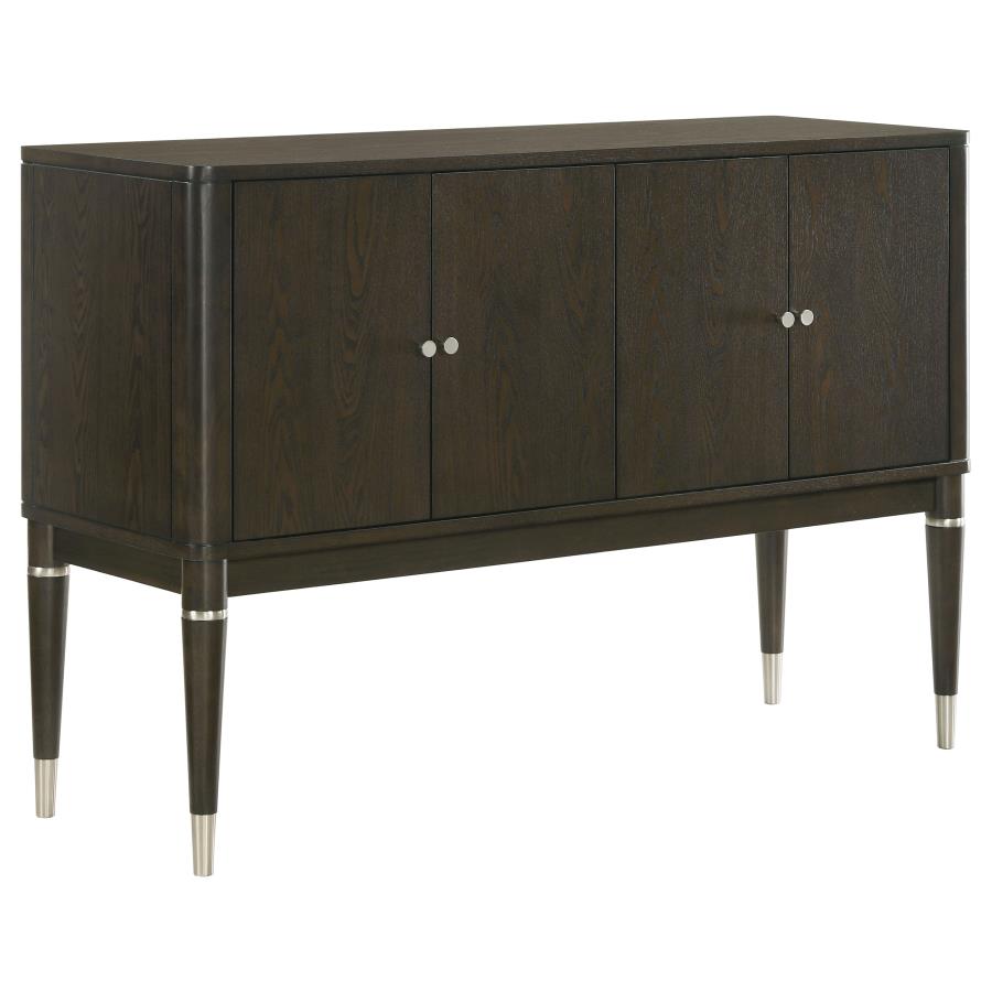 (image for) Reseda 4-door Dining Sideboard Server with Shelves Ash Brown