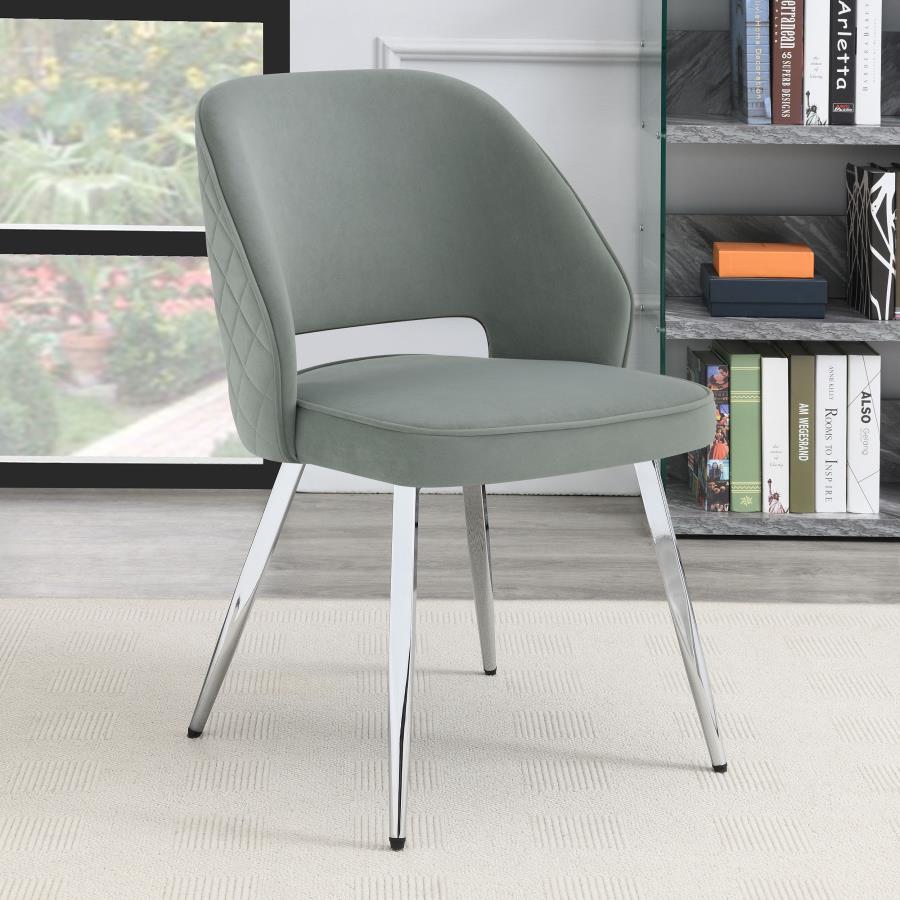 (image for) Hastings Upholstered Dining Side Chair Grey (Set of 2)