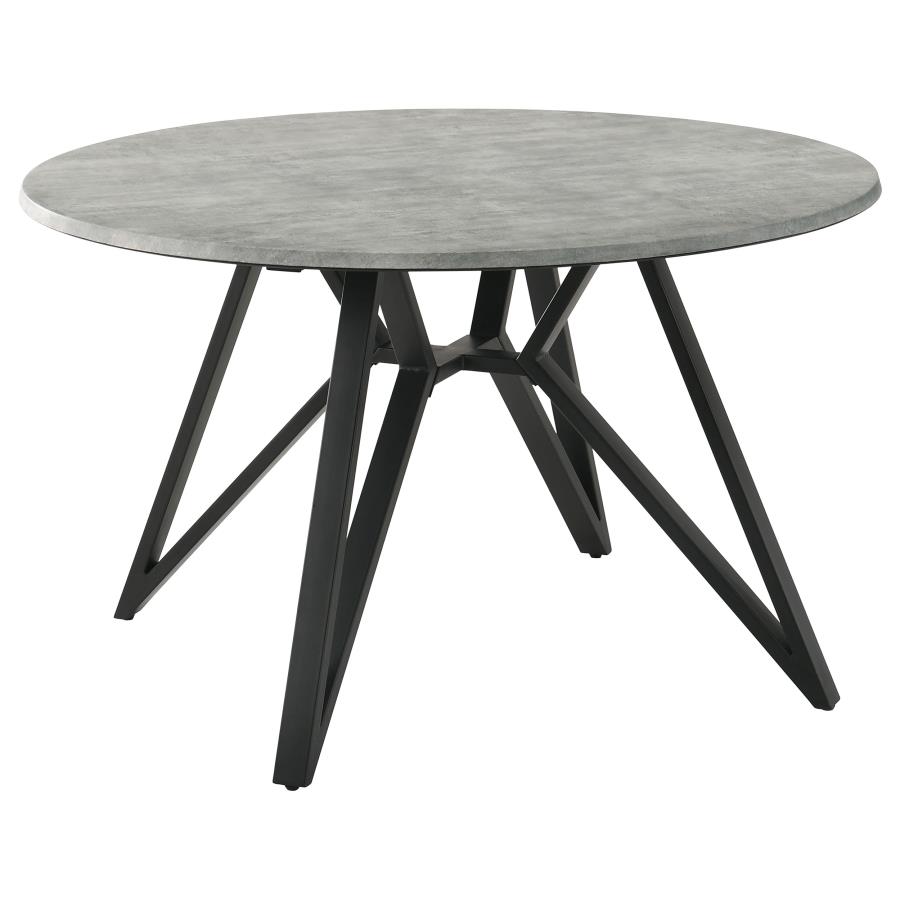 (image for) Neil Round 50-inch SmartTop Dining Table Gunmetal