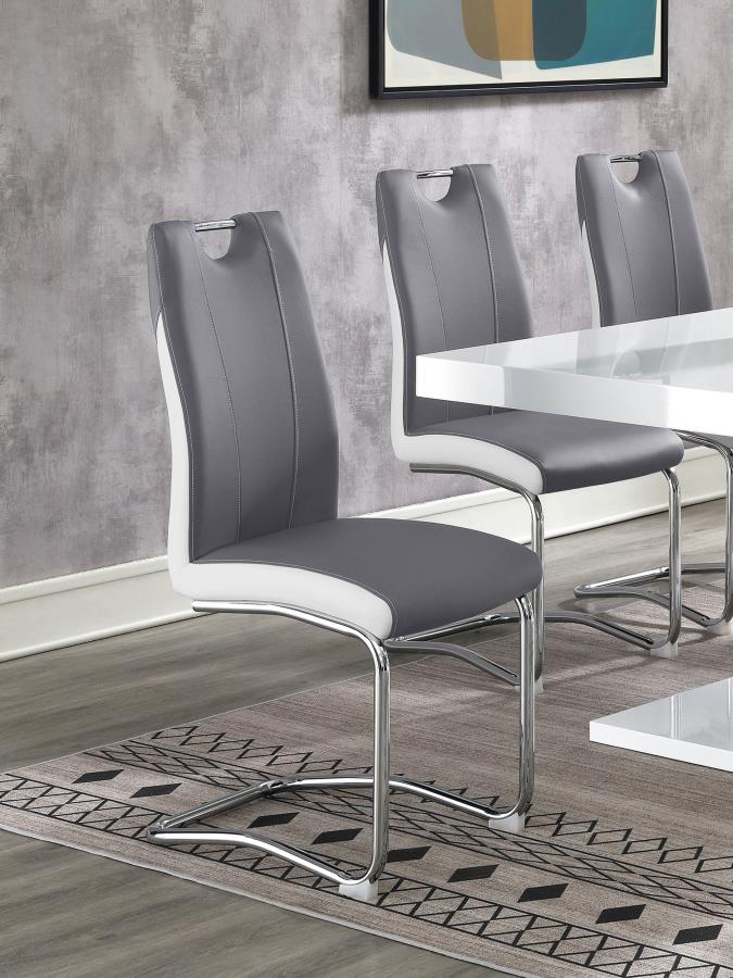 (image for) Brooklyn Upholstered Dining Side Chair Grey (Set of 4)