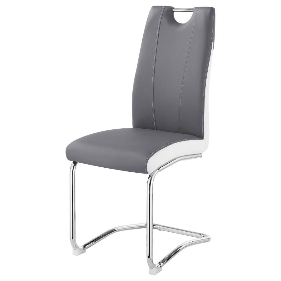 (image for) Brooklyn Upholstered Dining Side Chair Grey (Set of 4)