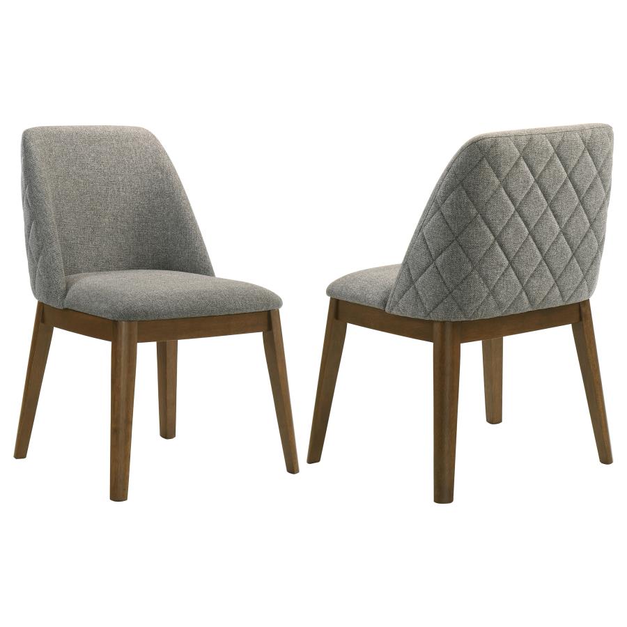 (image for) Franklin Upholstered Dining Side Chair Grey (Set of 2)