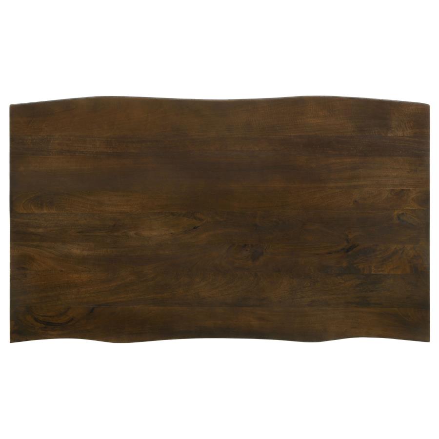 (image for) Topeka 60-inch Live Edge Dining Table Mango Cocoa