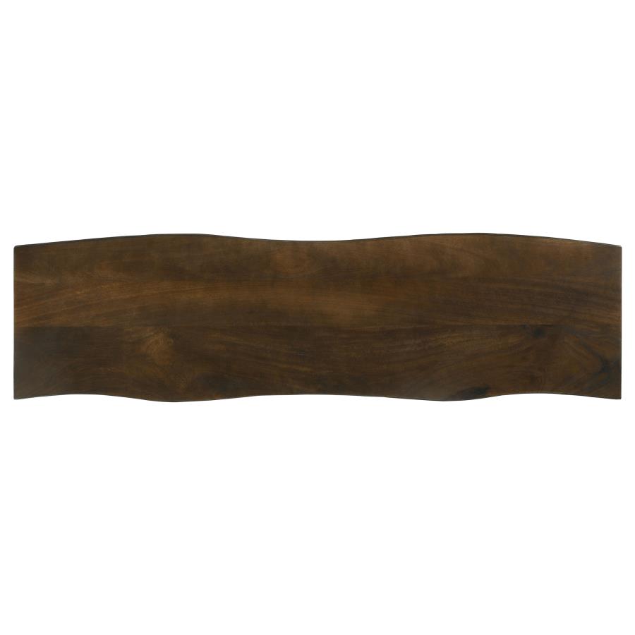 (image for) Topeka Live Edge Wood Dining Bench Mango Cocoa