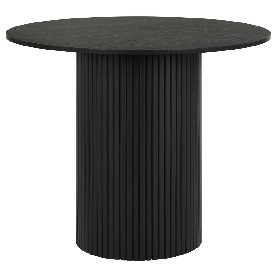 (image for) Hamlyn 43-inch Round Wood Counter Height Dining Table Black