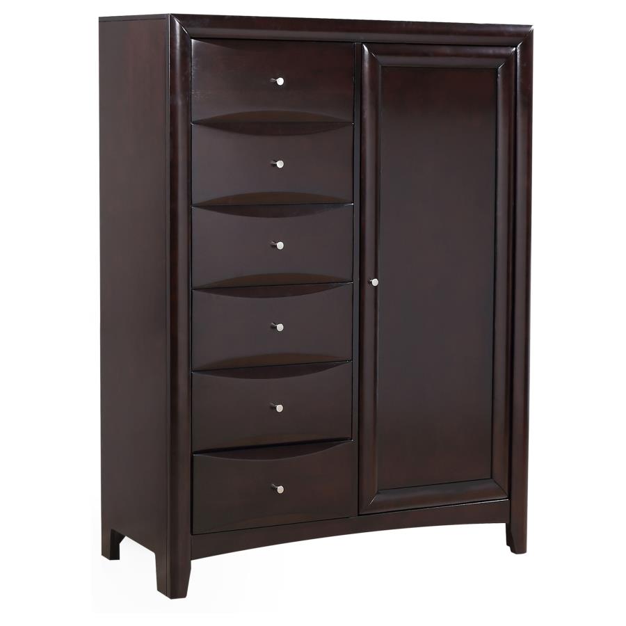 (image for) Phoenix 8-drawer Bedroom Chest Cappuccino