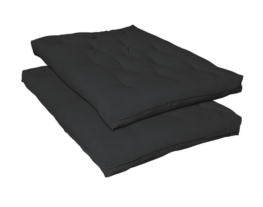 (image for) 7" Deluxe Futon Pad Black - Click Image to Close