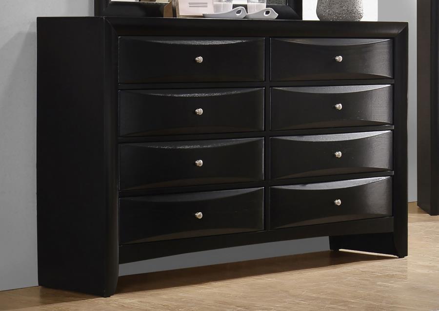 (image for) Briana 8-drawer Dresser Black