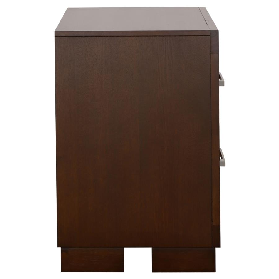 (image for) Jessica 2-drawer Nightstand Cappuccino