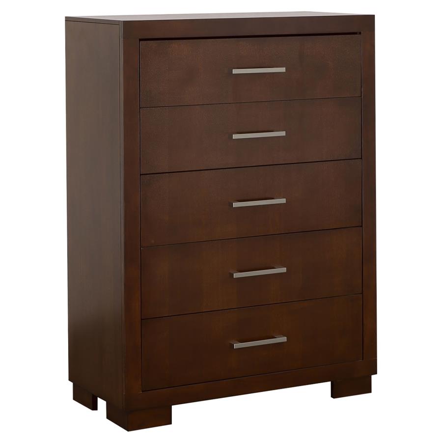 (image for) Jessica 5-drawer Bedroom Chest Cappuccino