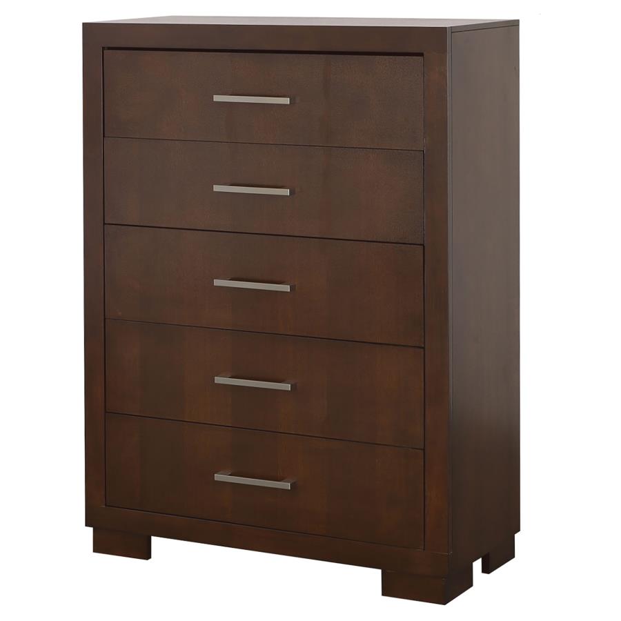 (image for) Jessica 5-drawer Bedroom Chest Cappuccino