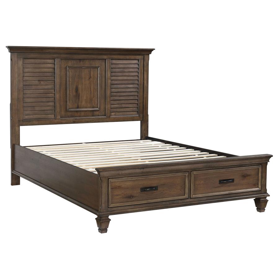 (image for) Franco Wood Eastern King Storage Panel Bed Burnished Oak