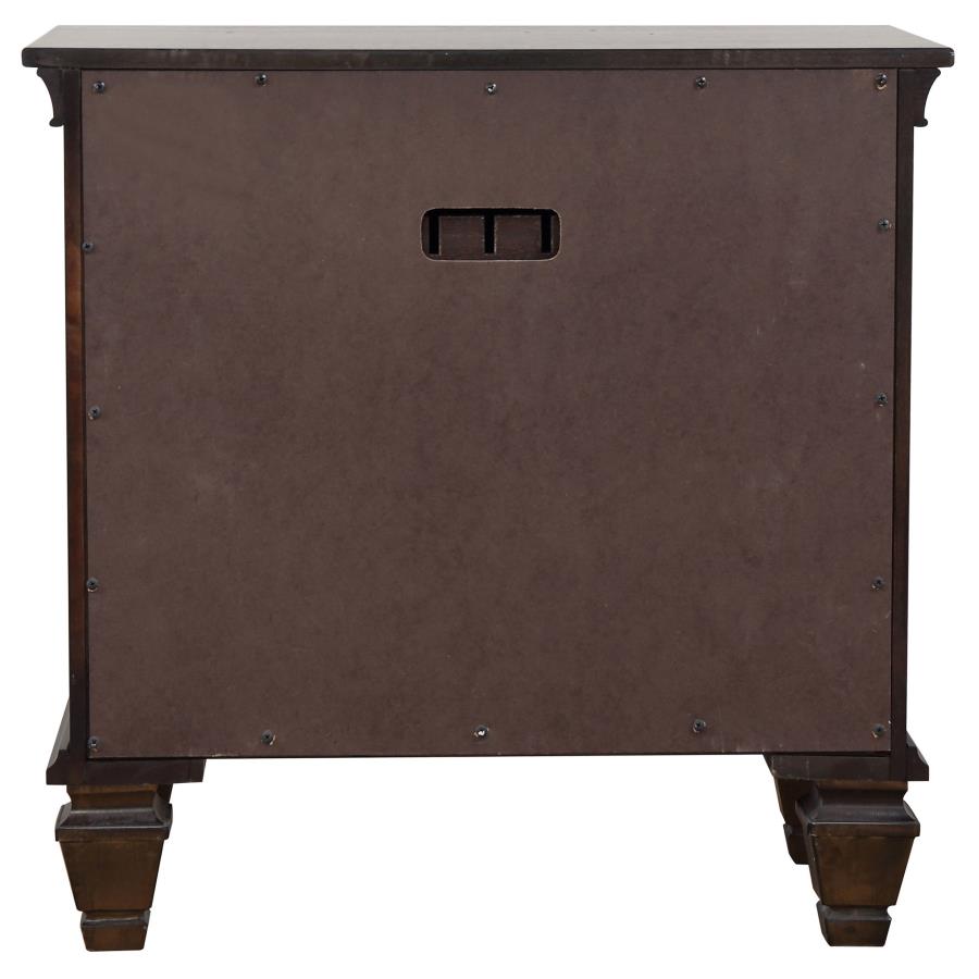 (image for) Franco 2-drawer Nightstand Burnished Oak