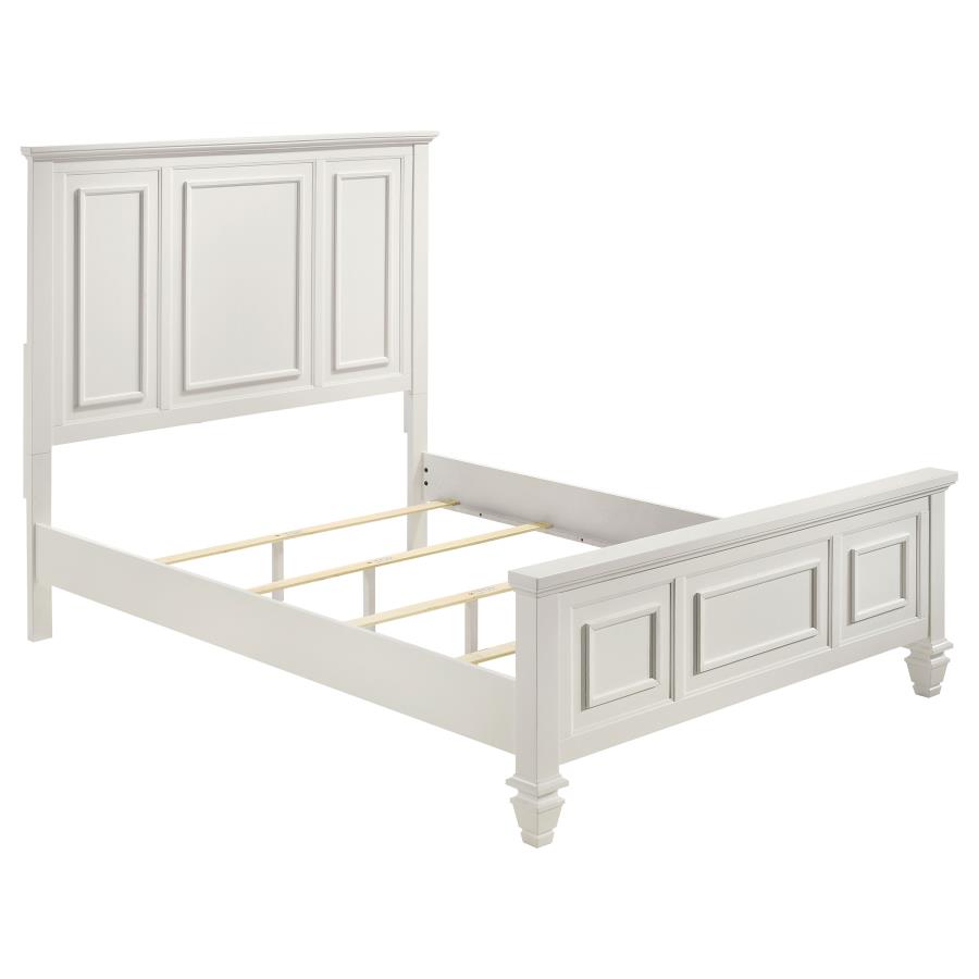 (image for) Sandy Beach 4-piece Queen Bedroom Set Cream White