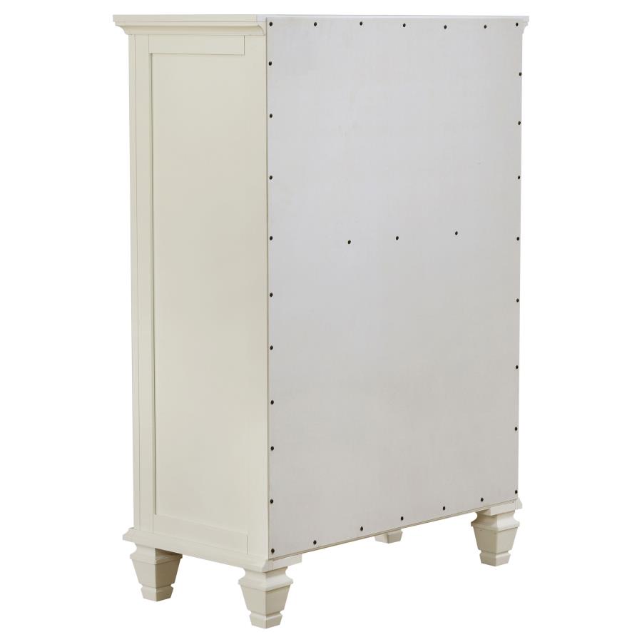 (image for) Sandy Beach 5-drawer Bedroom Chest Cream White