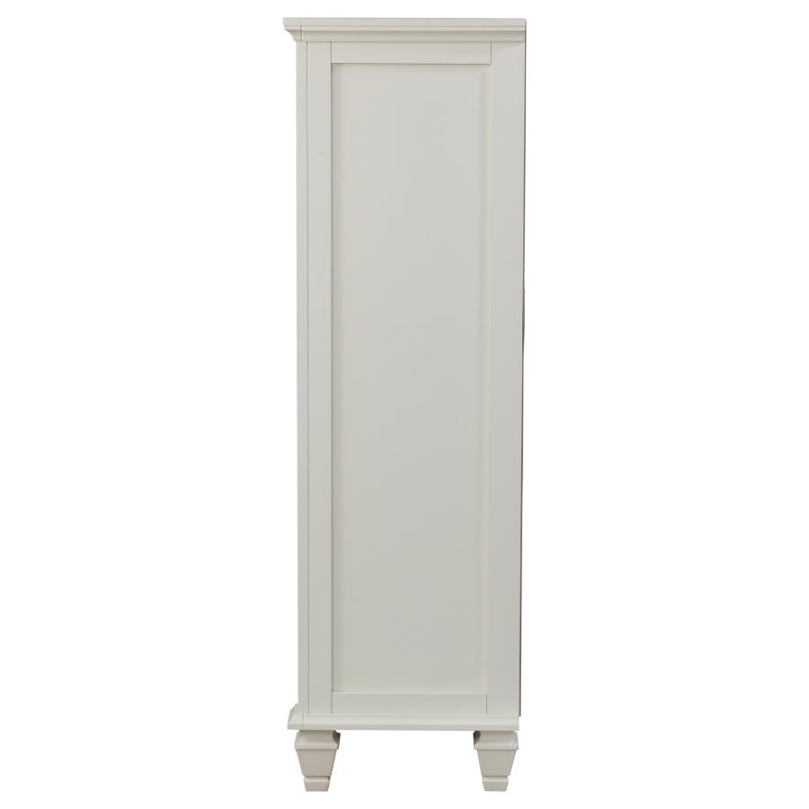 (image for) Sandy Beach 8-drawer Door Chest Cream White