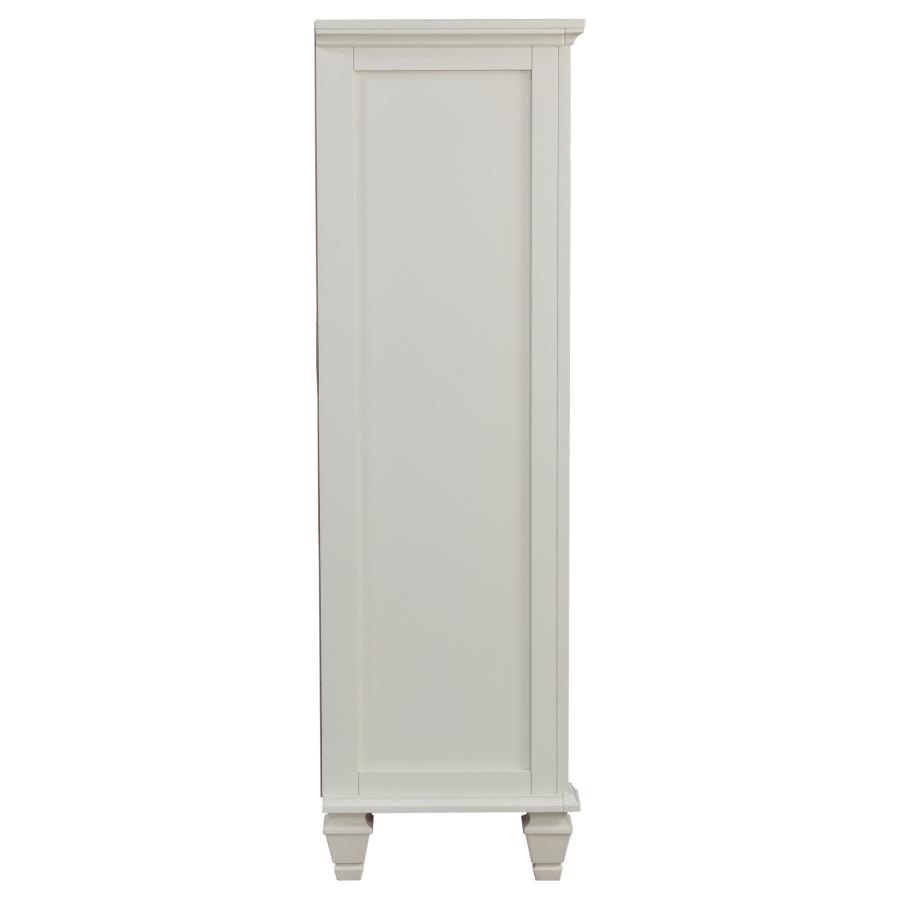 (image for) Sandy Beach 8-drawer Door Chest Cream White