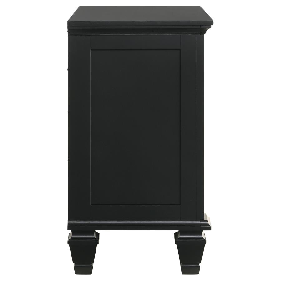 (image for) Sandy Beach 3-drawer Nightstand Black