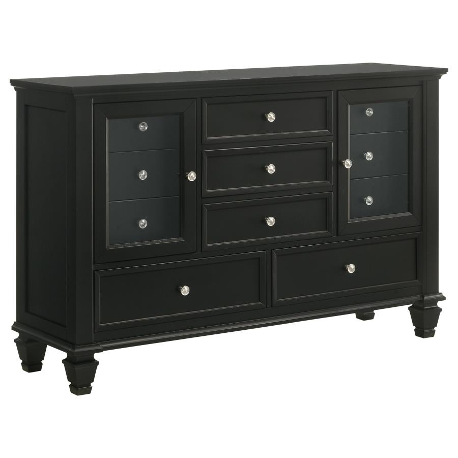 (image for) Sandy Beach 11-drawer Dresser Black - Click Image to Close