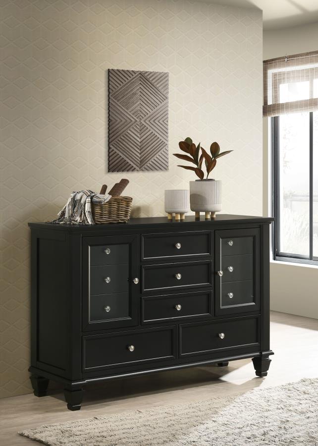 (image for) Sandy Beach 11-drawer Dresser Black