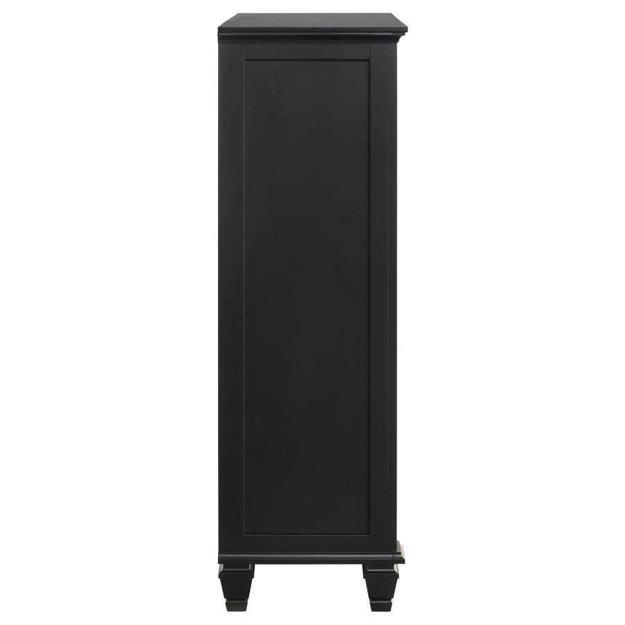 (image for) Sandy Beach 8-drawer Door Chest Black