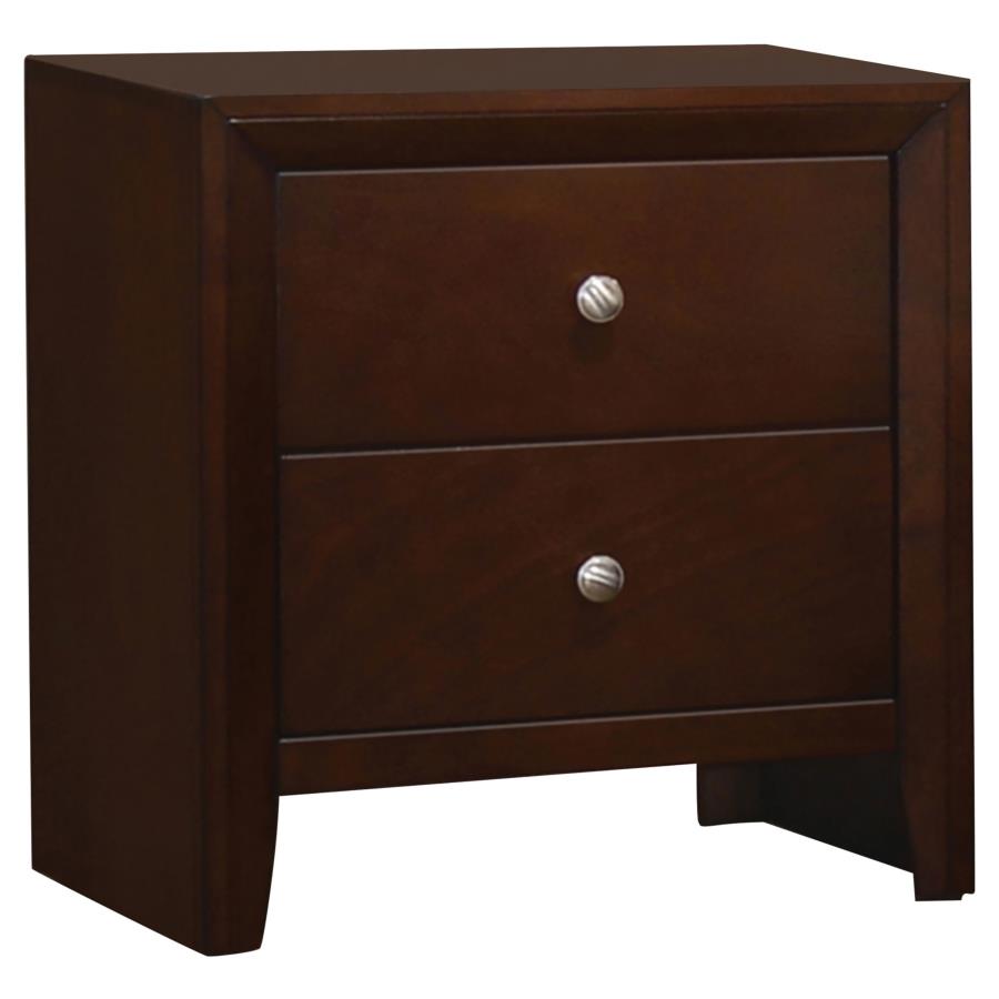 (image for) Serenity 2-drawer Nightstand Rich Merlot