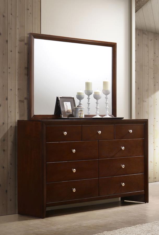 (image for) Serenity 9-drawer Dresser with Mirror Rich Merlot