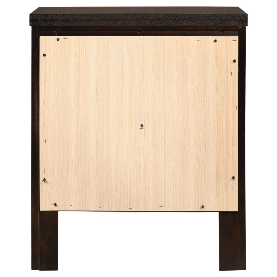 (image for) Carlton 2-drawer Nightstand Cappuccino