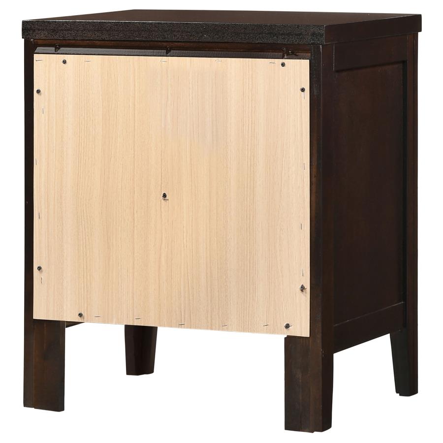 (image for) Carlton 2-drawer Nightstand Cappuccino