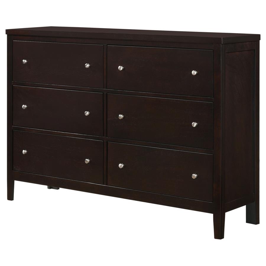 (image for) Carlton 6-drawer Dresser Cappuccino