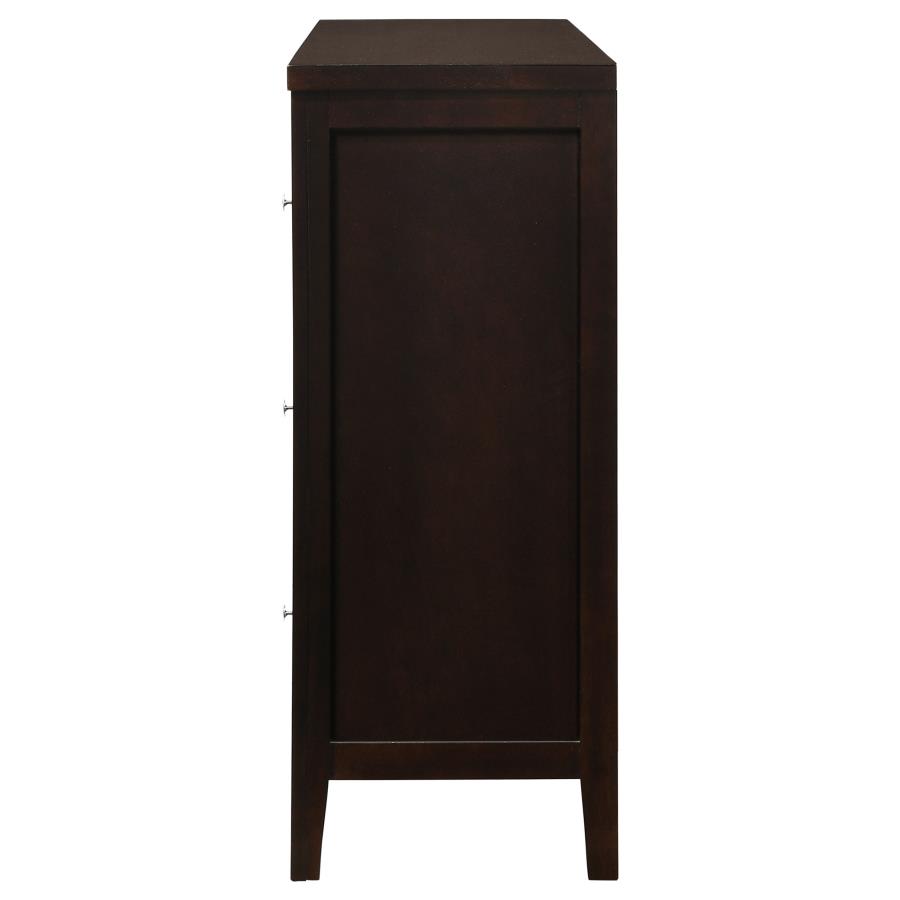 (image for) Carlton 6-drawer Dresser Cappuccino