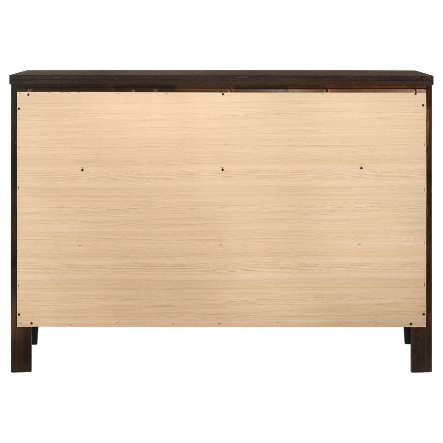 (image for) Carlton 6-drawer Dresser Cappuccino