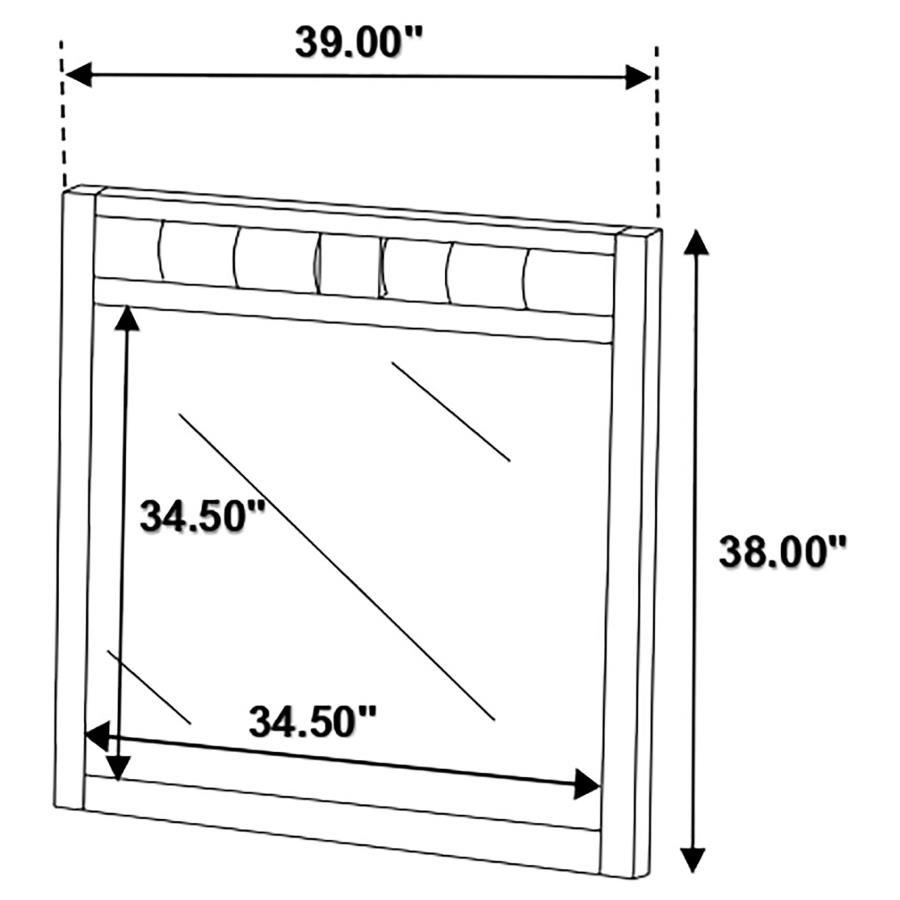 (image for) Carlton Dresser Mirror Cappuccino