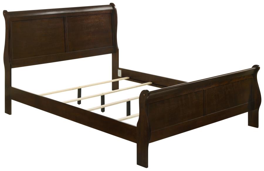 (image for) Louis Philippe 4-piece Eastern King Bedroom Set Cappuccino