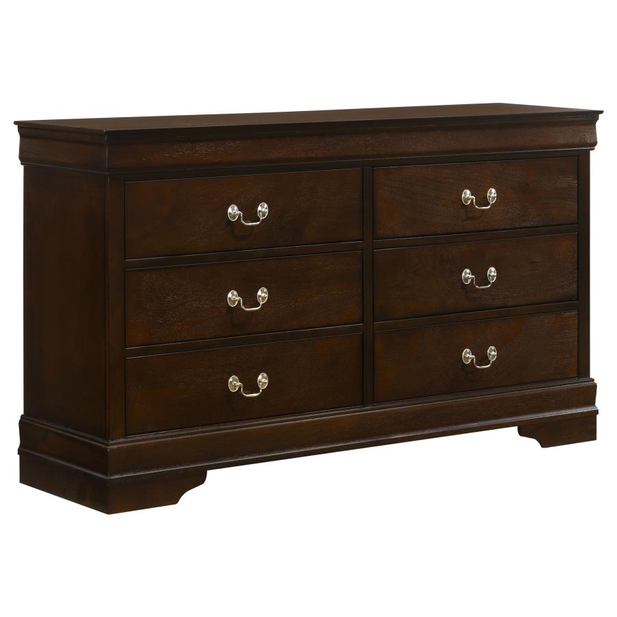 (image for) Louis Philippe 6-drawer Dresser Cappuccino