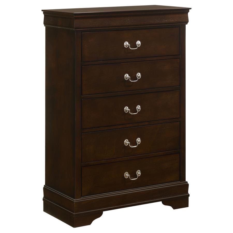 (image for) Louis Philippe 5-drawer Bedroom Chest Cappuccino - Click Image to Close